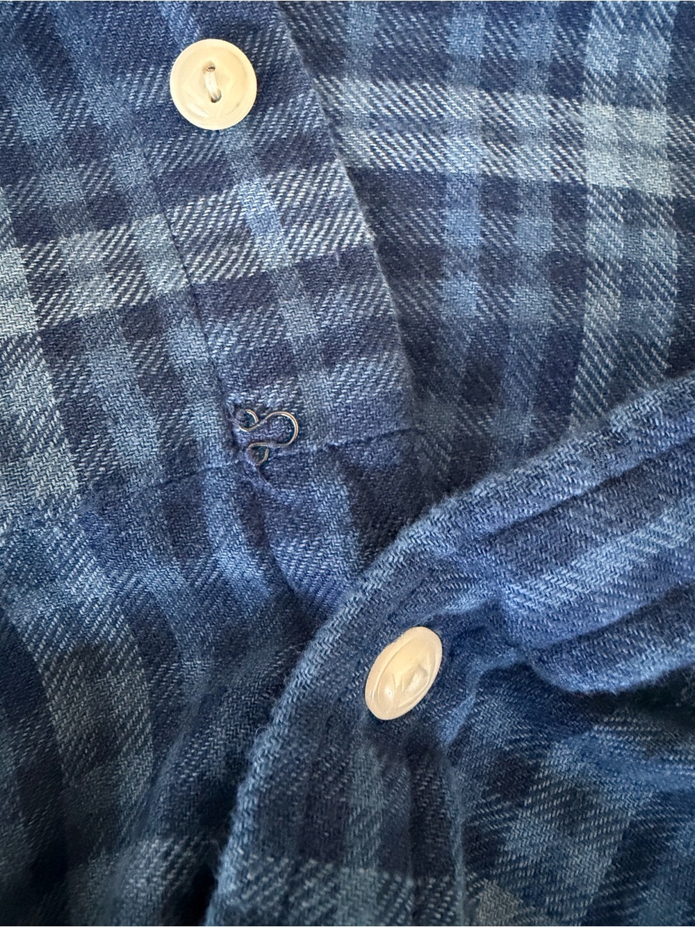 Polo Ralph Lauren Blue Plaid Button-Down Long Sleeve Maxi Shirt Dress Size L - Picture 14 of 15